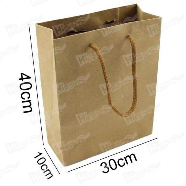 Kraft Paper Grocery Bags Printing