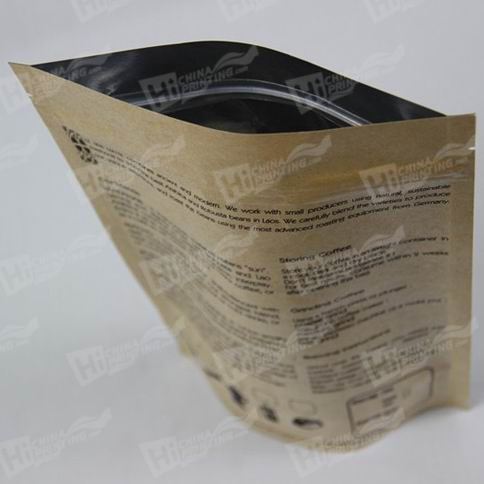 Standup Kraft Aluminum Foil Pouch Printing