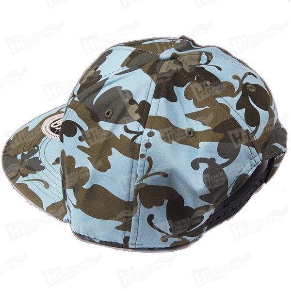 Custom Valucap Bio-Washed Camo Snapback Hat Printing