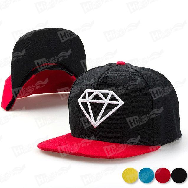 New Era Flat Snapback Hat With Embroidery Logo