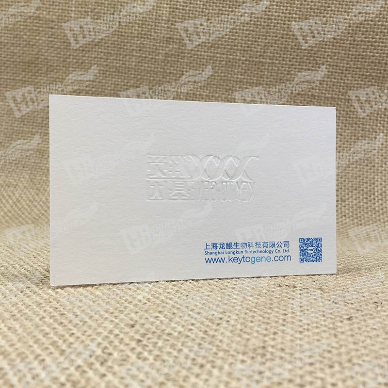 425g Cotton Paper With Blind Embossed Logo For Biotechnology