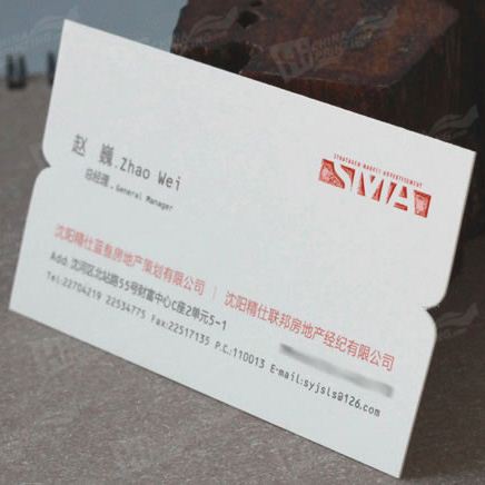 Color Elegant Advertising Paper Card Printing