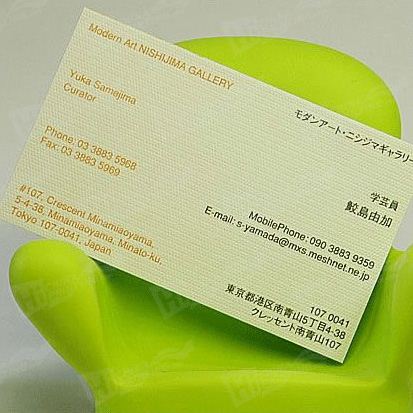 Color Elegant Advertising Paper Card Printing
