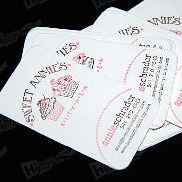 Custom Four Color Art Paper Business Card