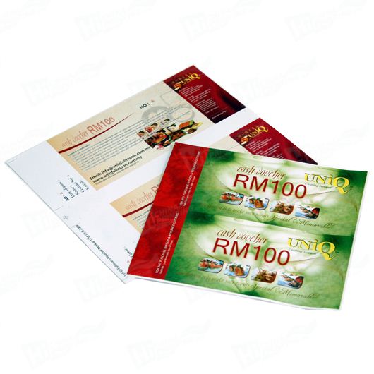Paper Gift Voucher Printing