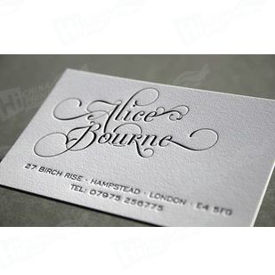 Special Debossing Business Card Printing Service