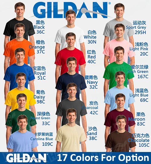 180g GILDAN T-shirts Printing