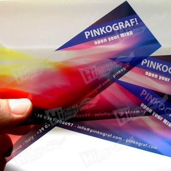 Clear Plastic PVC Bookmarks Printing