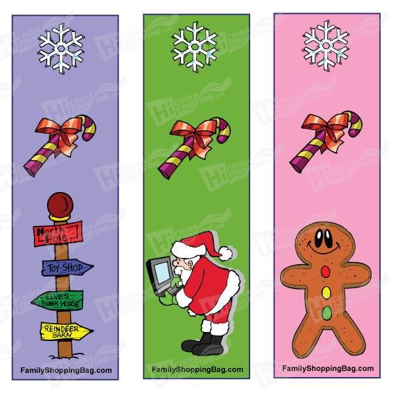 Santa Bookmark Printing