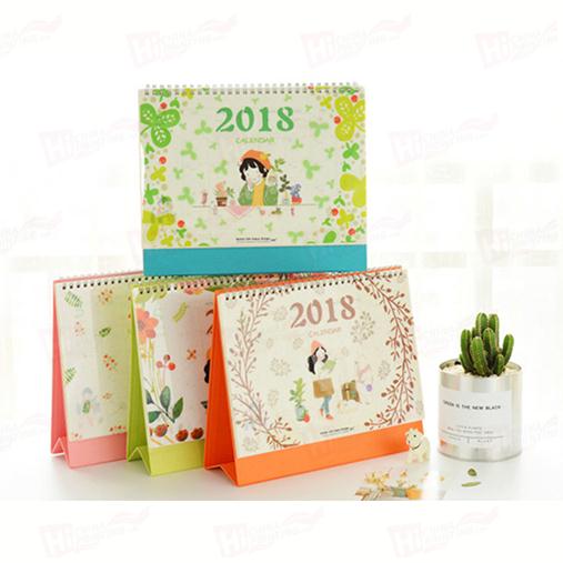 New Promotion Fashional Desk Calendar With Customized