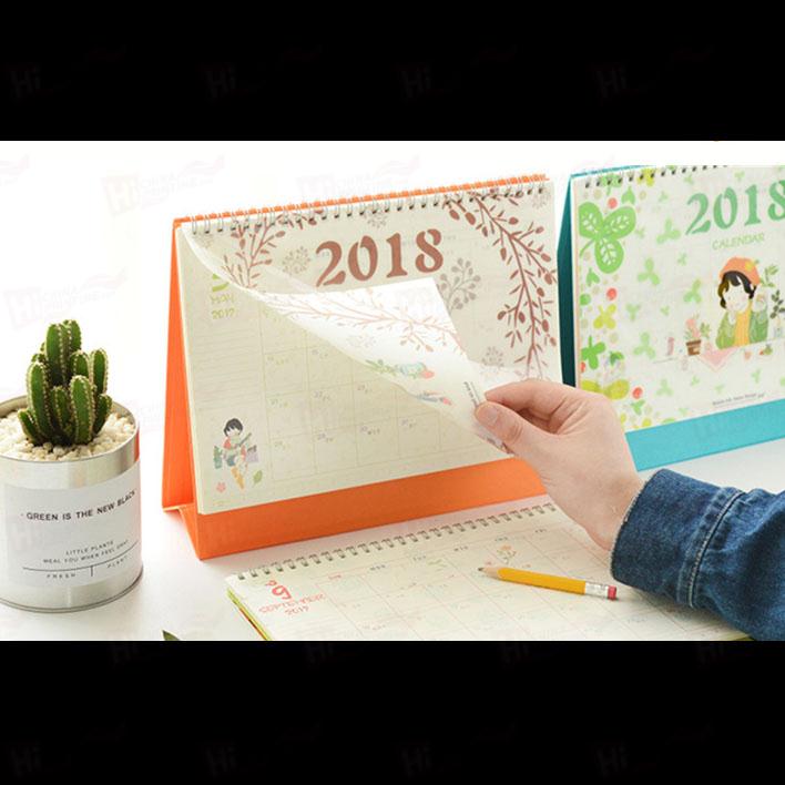 Promotional Folding Desk Calendar Customized Size