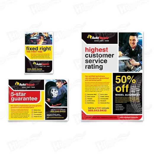 Auto Repair Flyers Printing