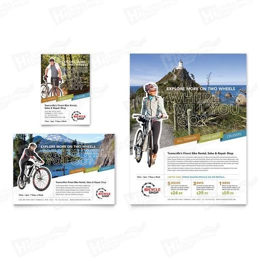 Bike Rentals & Mountain Biking Flyers Printing