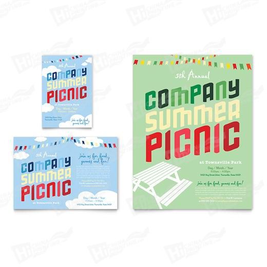 Company Summer Picnic Flyers Printing