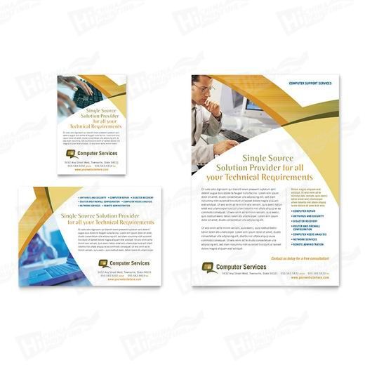 Computer Services & Consulting Flyers Printing