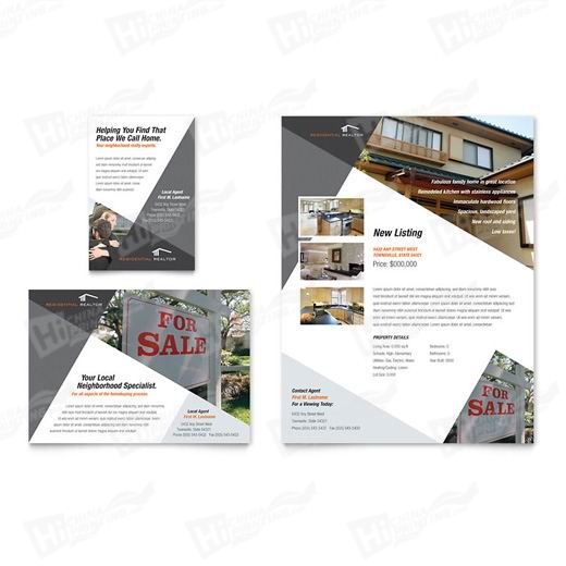 Contemporary & Modern Real Estate Flyers Printing