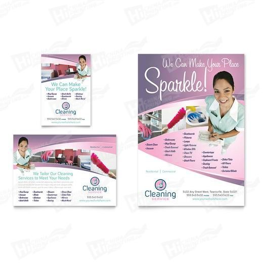 House Cleaning & Maid Services Flyers Printing