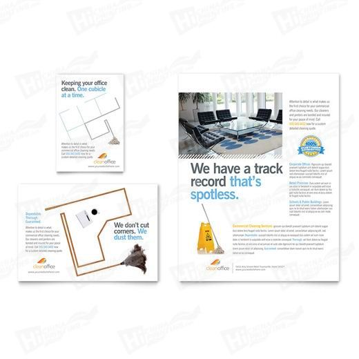 Janitorial & Office Cleaning Flyers Printing