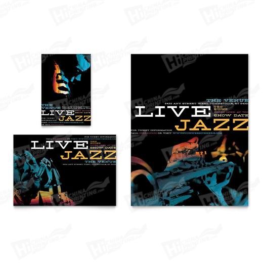 Jazz Music Event Flyers Printing