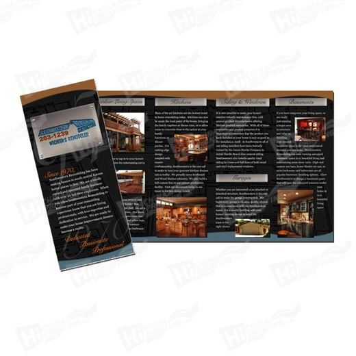 Roll Fold Flyers Printing