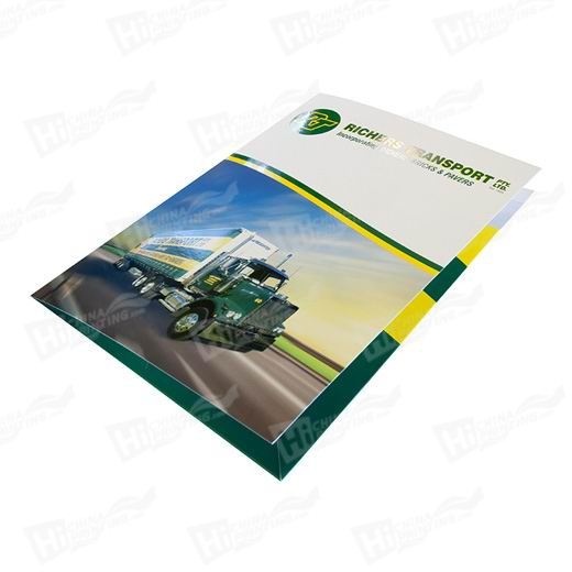 1 Sided Glossy Presentation Folders Printing