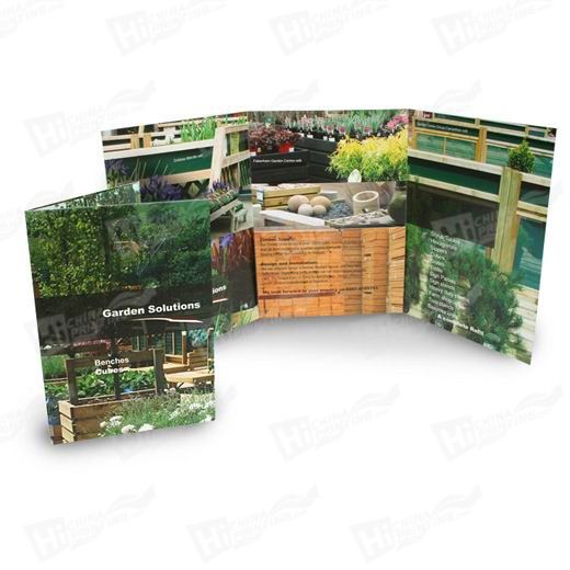 Curved Three Panel Presentation Folders Printing