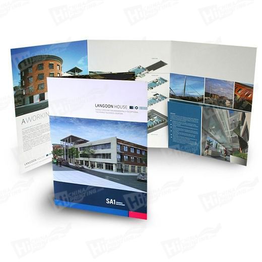 Square Style A4 6-Panel Pocket Folders Printing