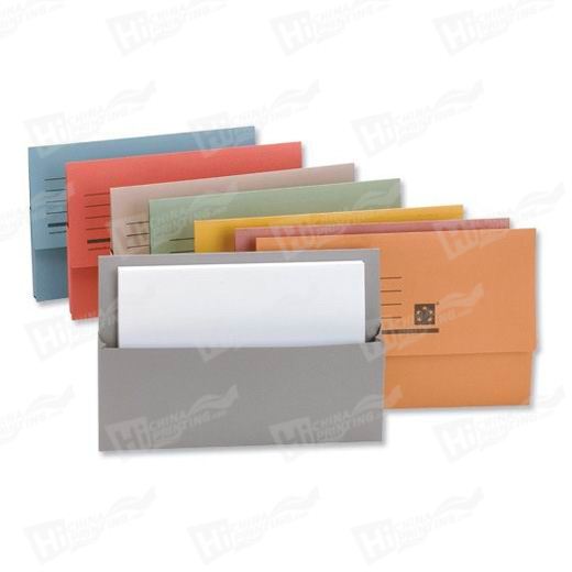 Wallet Style A4 Landscape Pocket Folders Printing With 5mm Capacity