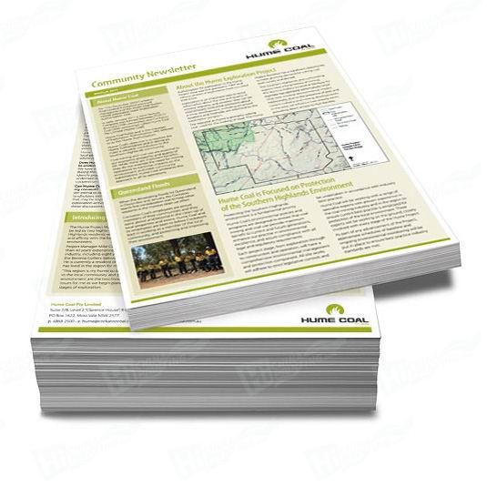 A4 Newsletters Printing - Click Image to Close