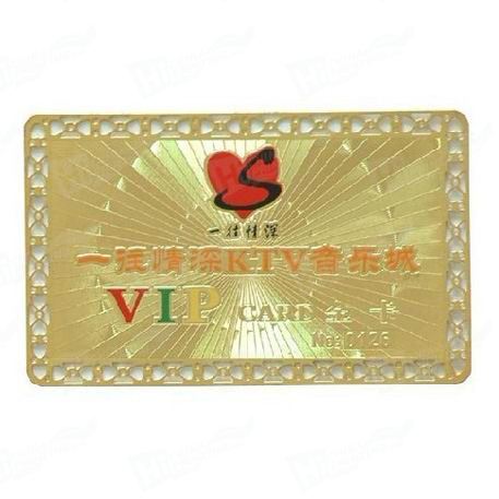 VIP Membership Metal Card Printing