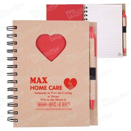 Heart Shaped Notebook Printing