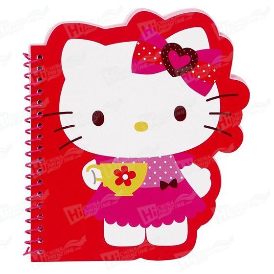 Hello Kitty Notebooks Printing with Die-cut Shapes