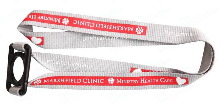 Lanyards With Heat Transfer Printed Logo - Click Image to Close