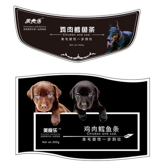 Pet Food Stickers Printing