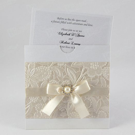 Wedding Cards Printing With Pearls