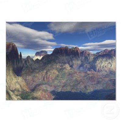 3D Landscape Poster Printing