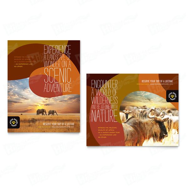 African Safari Posters Printing