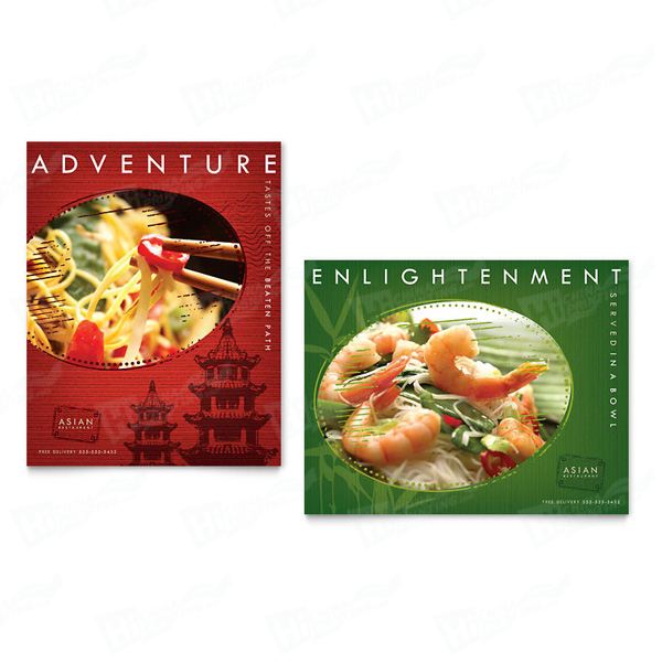 Asian Restaurant Posters Printing