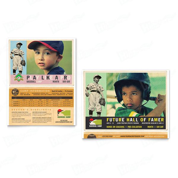 Baseball Sports Camp Posters Printing