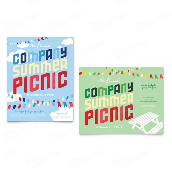 Company Summer Picnic Posters Printing