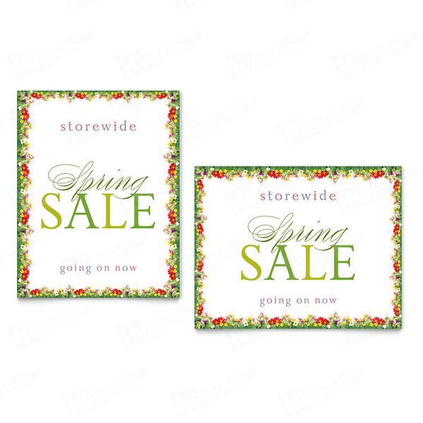 Floral Border Sale Posters Printing