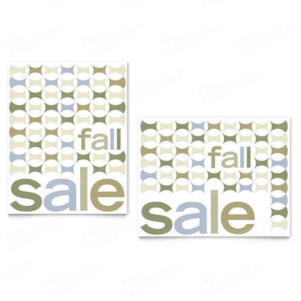 Geometric Fall Color Sale Posters Printing