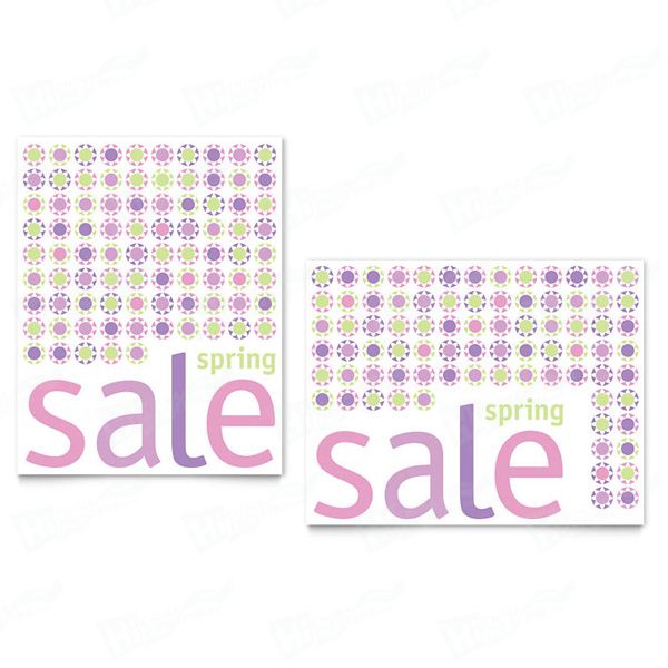 Geometric Spring Color Sale Posters Printing