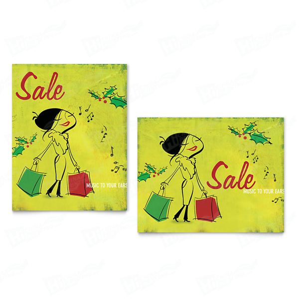 Holiday Shopping Sale Posters Printing