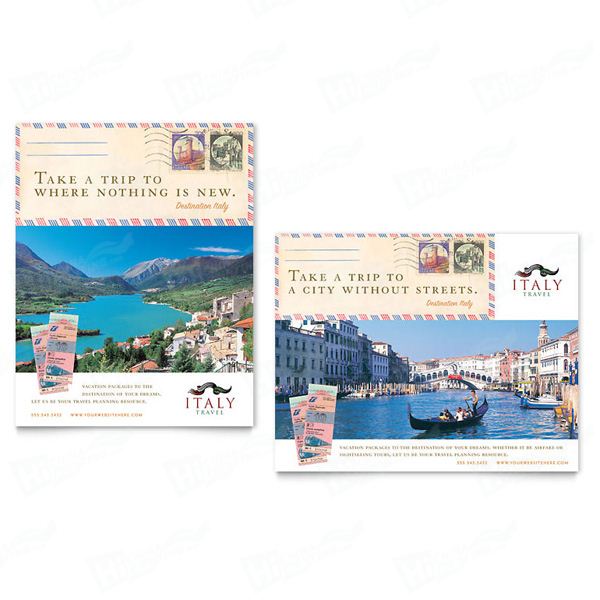 Italy Travel Posters Printing