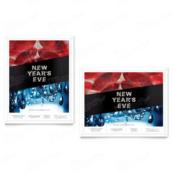 New Year's Eve Party Posters Printing