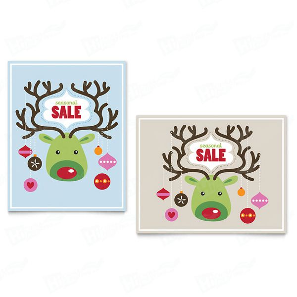 Reindeer Ornaments Sale Posters Printing