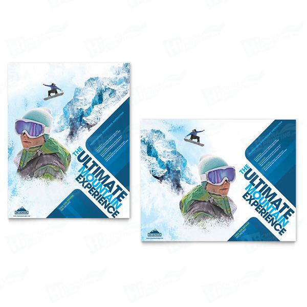 Ski & Snowboard Instructor Posters Printing