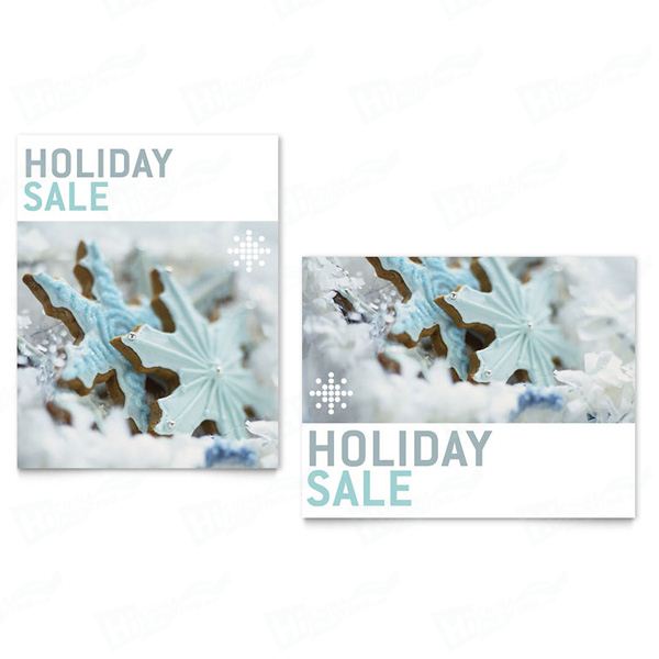 Snowflake Cookies Sale Posters Printing