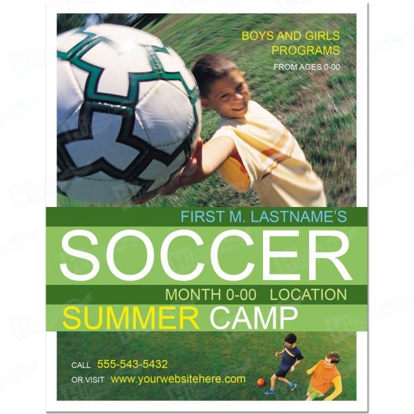 Soccer Sports Camp Posters Printing